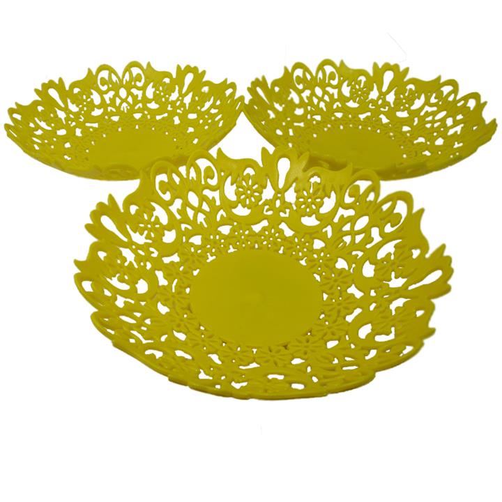 سبد پلی نیک مدل Flower مجموعه 3 عددی